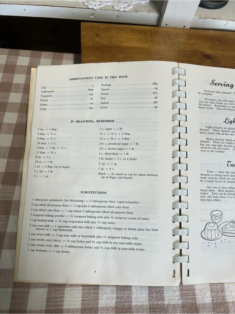 Vintage cookbook favorite eastern star recipes dessert